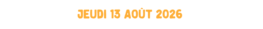 Jeudi 23 août 2026